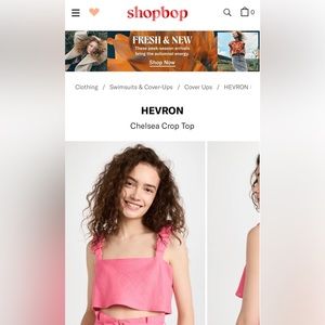 Hevron Chelsea Crop Top, XS